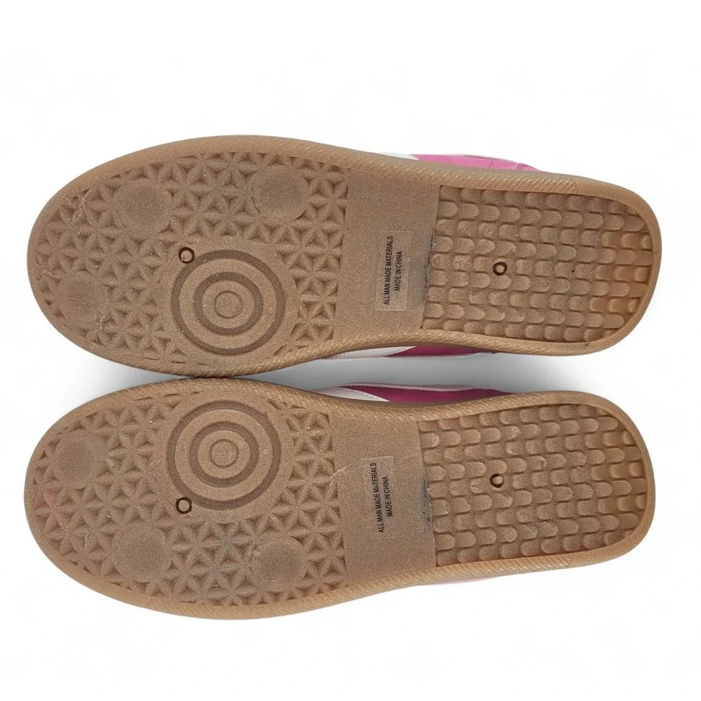 Dolce Vita Womens 7 Sneakers‎ Suede Pink White Gum Sole Casual Retro Low